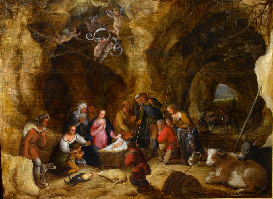 Adriaen van Stalbemt - Adoration of the shepherds