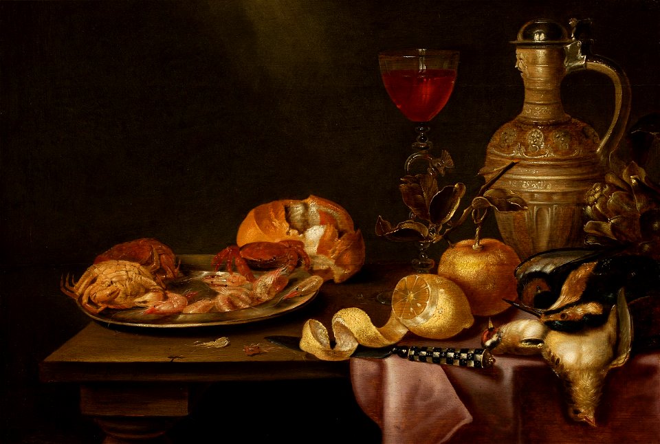 Adriaenssen Still life with shrimps