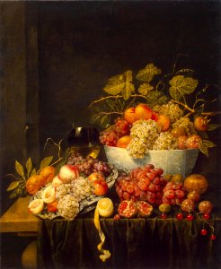 Adriaen van Utrecht - Still Life with Grapes - 1640s - Hermitage