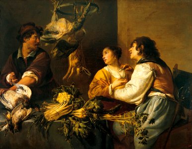 Adriaen van Utrecht, Theodoor Rombouts - Kitchen