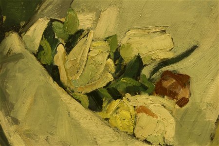 Adrien Bas - Bouquet - huile sur contreplaqué (1920-1925) 02