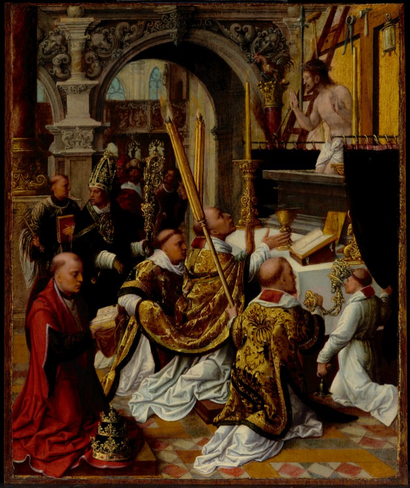 Adriaen Ysenbrandt - The Mass of Saint Gregory the Great - 69.PB.11 - J. Paul Getty Museum