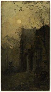 Adrien Demont - Esquisse pour l'escalier des Fêtes de l'Hôtel de Ville de Paris , Le square Cluny - PPP3962 - Musée des Beaux-Arts de la ville de Paris