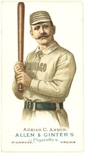 Adrian C. Anson, Chicago White Stockings, baseball card portrait LCCN2007678541