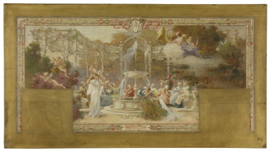 Adrien Moreau-Néret - Esquisse pour la mairie du 10ème arrondissement de Paris , L'Ouïe - PPP4191 - Musée des Beaux-Arts de la ville de Paris