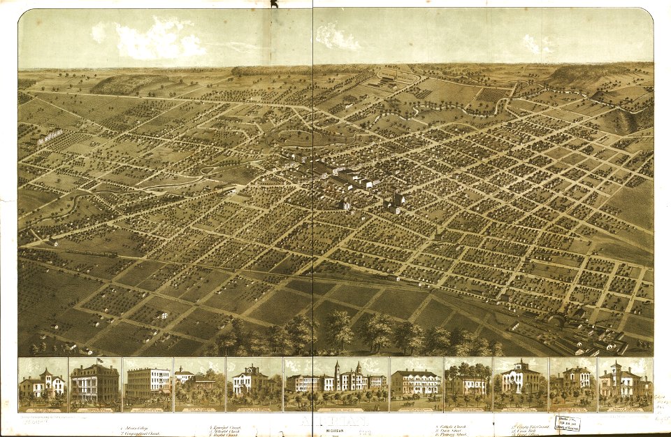 Adrian, Michigan 1866. LOC 73693418