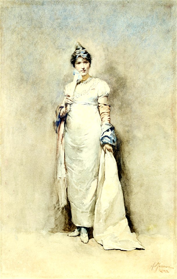 Adriano Ferraresi - Mulher parada com leque