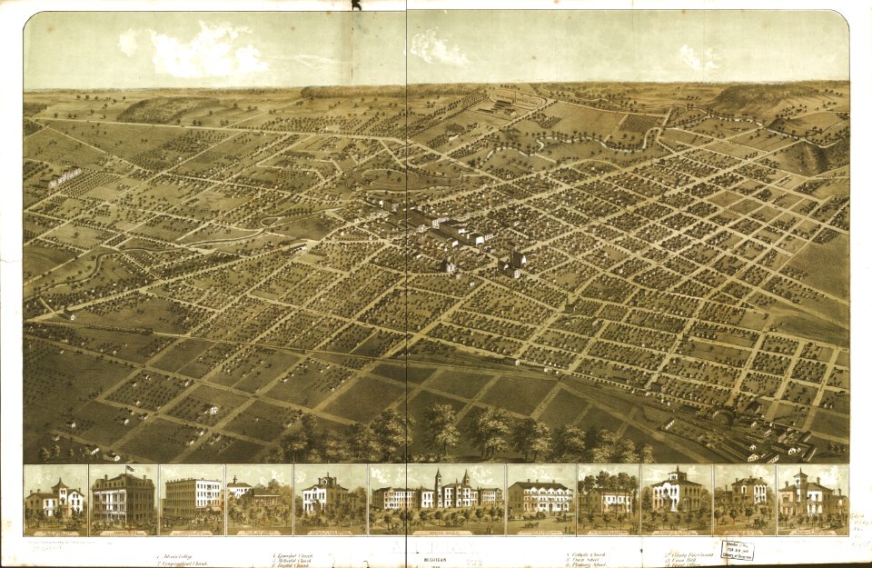 Adrian, Michigan 1866. LOC 73693418