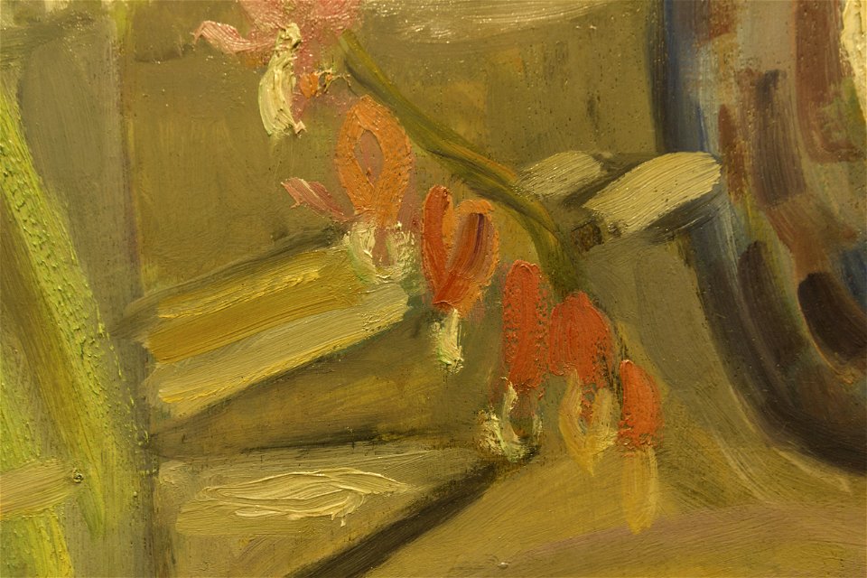 Adrien Bas - Vase de digitales - huile sur contreplaqué (1918) 07