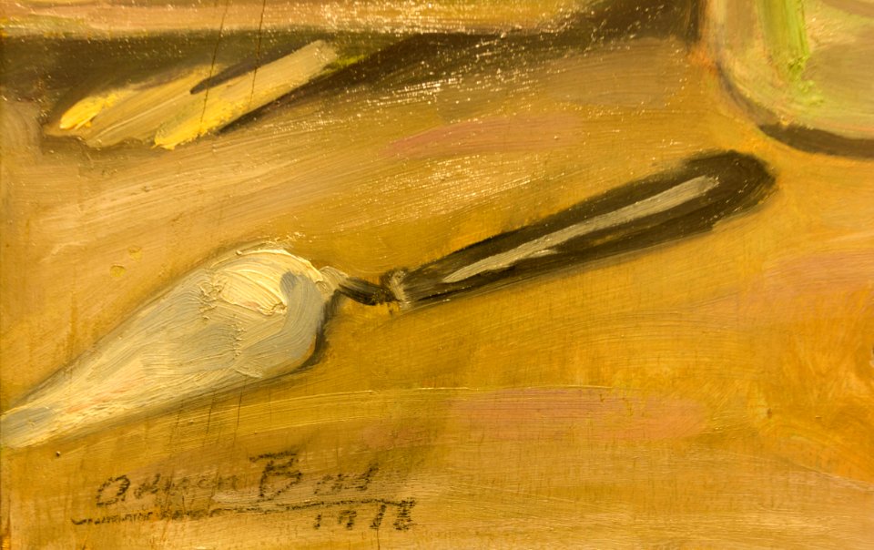 Adrien Bas - Vase de digitales - huile sur contreplaqué (1918) 04