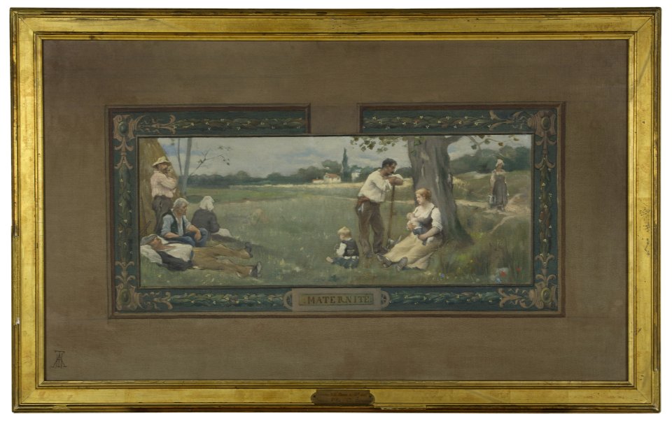 Adrien-Henri Tanoux - Esquisse pour la salle des mariages de la mairie du 14ème , Maternité - PPP4274 - Musée des Beaux-Arts de la ville de Paris