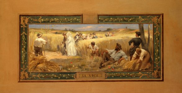 Adrien-Henri Tanoux - Esquisse pour la salle des mariages de la mairie du 14ème , La Noce - PPP4272 - Musée des Beaux-Arts de la ville de Paris