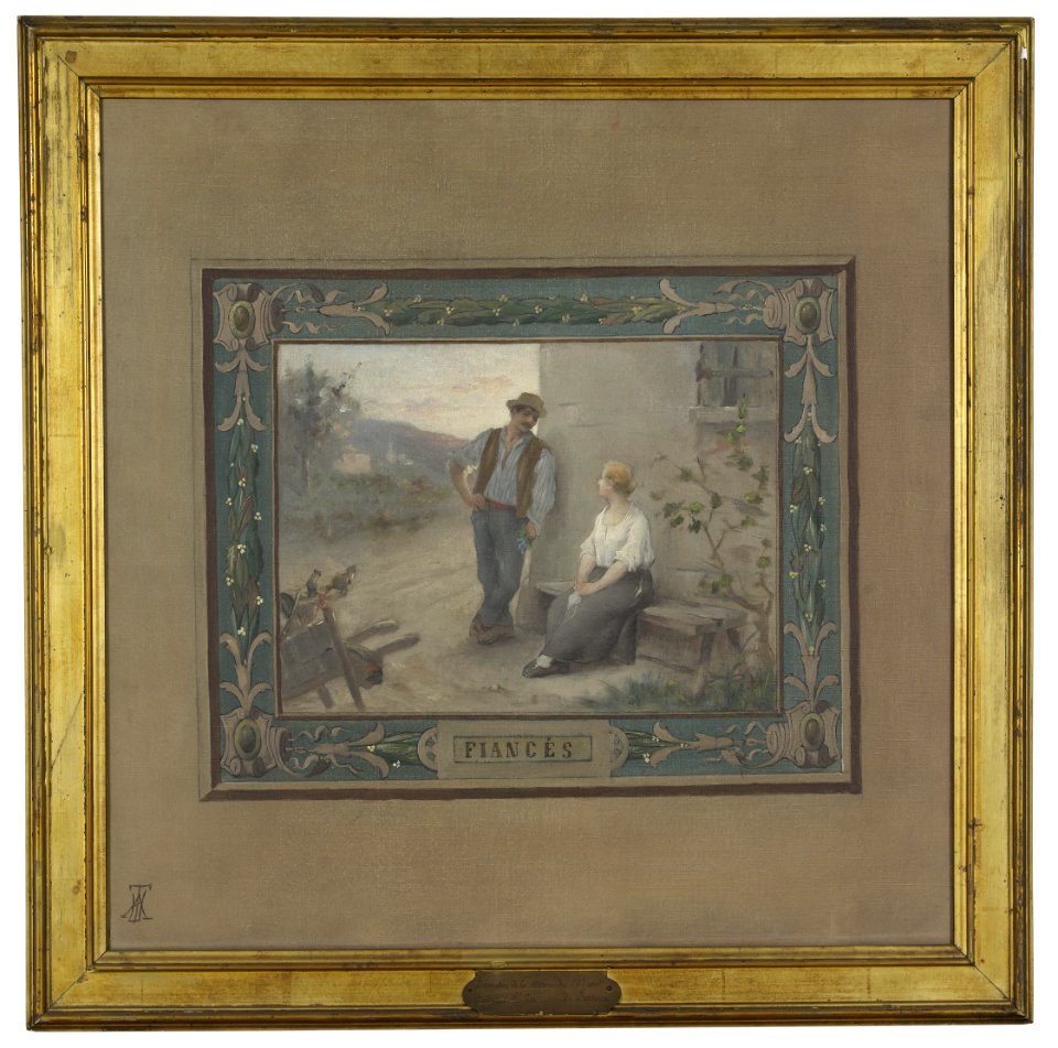 Adrien-Henri Tanoux - Esquisse pour la salle des mariages de la mairie du 14ème , Les Fiancés - PPP4273 - Musée des Beaux-Arts de la ville de Paris