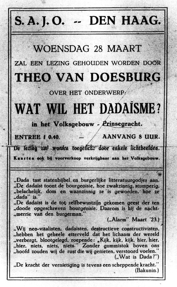 Advertisement Wat wil het dadaïsme 01
