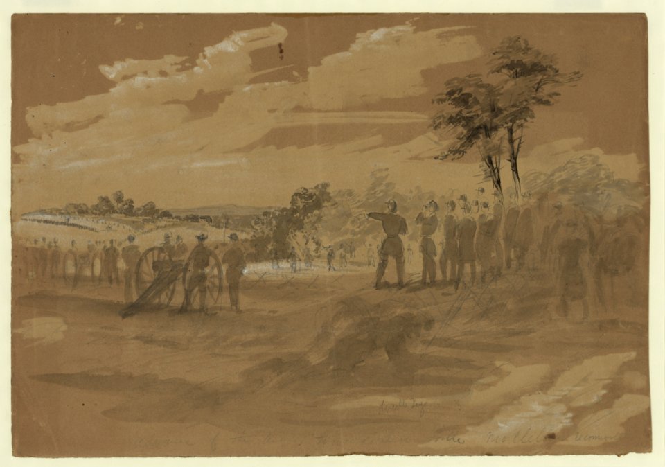 Advance of the Army towards Lewinsville LCCN2004660217