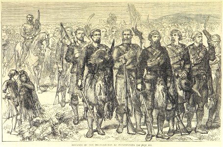 Advance of the highlanders at Prestonpans