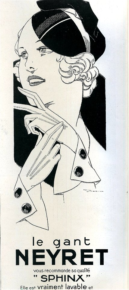 Advertisement L'Illustration Neyret gants 1934