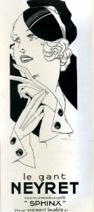Advertisement L'Illustration Neyret gants 1934