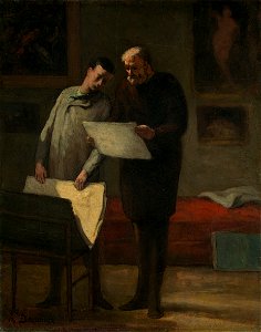 Advice to a Young Artist by Honoré Daumier c1865-68