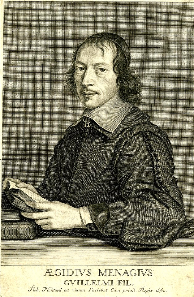 Aegidius Menagius Guillelmi fil. by Robert Nanteuil