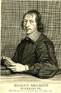 Aegidius Menagius Guillelmi fil. by Robert Nanteuil