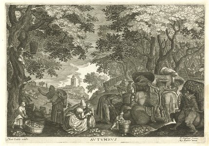 Aegidius Sadeler, Pieter Stevens II - Autumn
