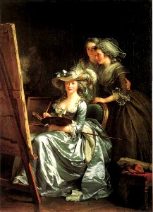 Adélaïde Labille-Guiard - Self-Portrait with Two Pupils - WGA12365