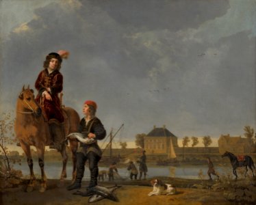 Aelbert Cuyp - Equestrian Portrait of Pieter de Roovere (1602-1652) - 25 - Mauritshuis
