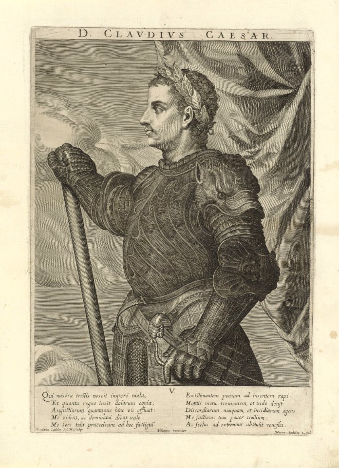 Aegidius Sadeler - Emperor Claudius