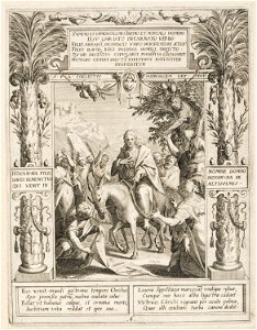Aegidius Sadeler II, Joris Hoefnagel, Hans von Aachen - Salus Generis Humani - Christ's Entry into Jerusalem