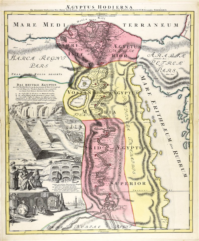Aegyptus hodierna ex itinerario celeberrimi viri Pauli Lucae Franci desumta ac... - CBT 6627027