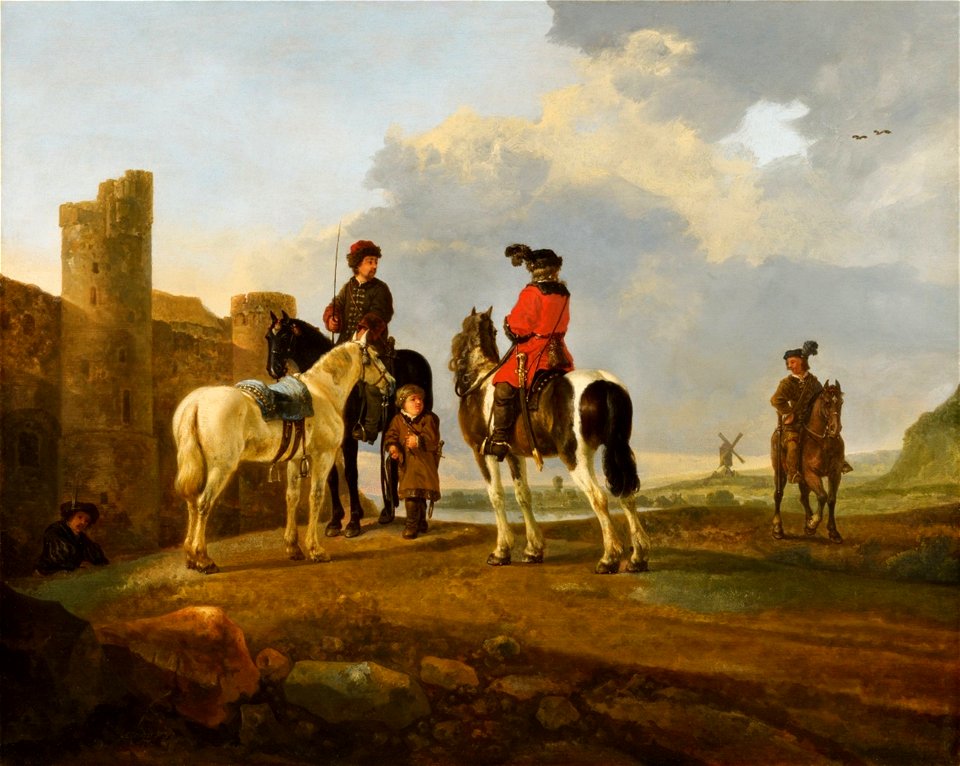 Aelbert Cuyp - Riders at Rest by Burg Ubbergen, Lempertz fdad4ba75c
