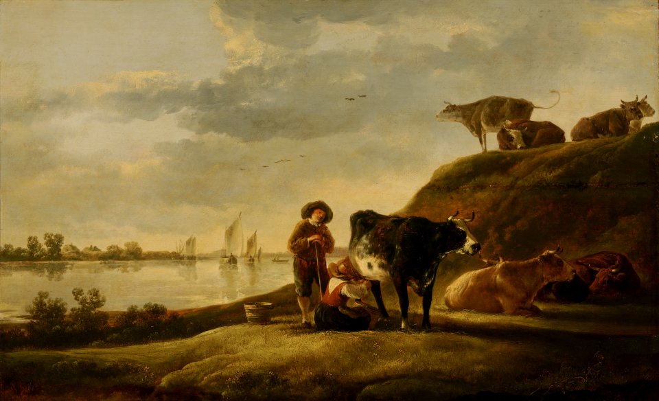 Aelbert Cuyp - Cattle by a River 821