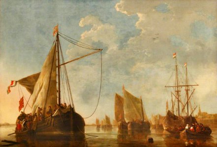 Aelbert Cuyp (1620-1691) - Shipping on the Maas at Dordrecht - 771206 - National Trust