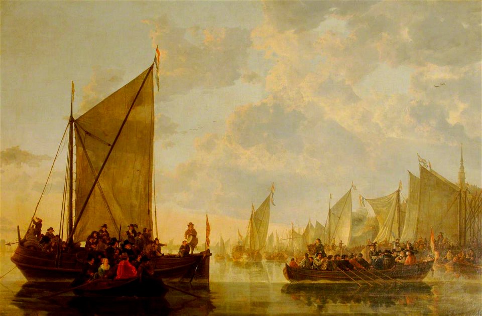 Aelbert Cuyp - A Landing Party on the Maas at Dordrecht NTIV WADD 2565