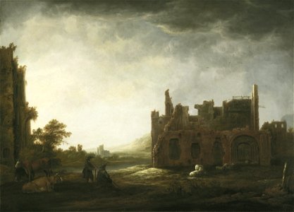 Aelbert Cuyp - Landscape with the Ruins of Rijnsburg Abbey - 33.7 - Detroit Institute of Arts