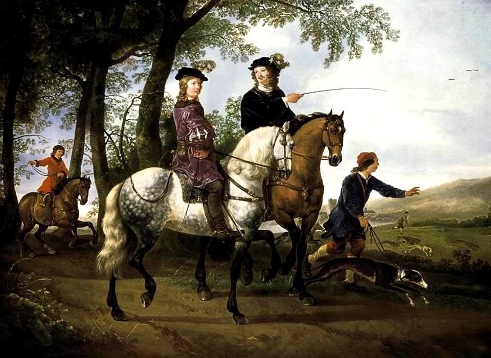 Aelbert Cuyp - Landscape with a Hunt - WGA05822