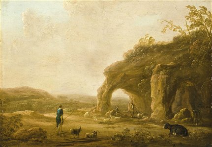 Aelbert Cuyp - An Italianate landscape with shepherds by a grotto 2019 CKS 17196 0144
