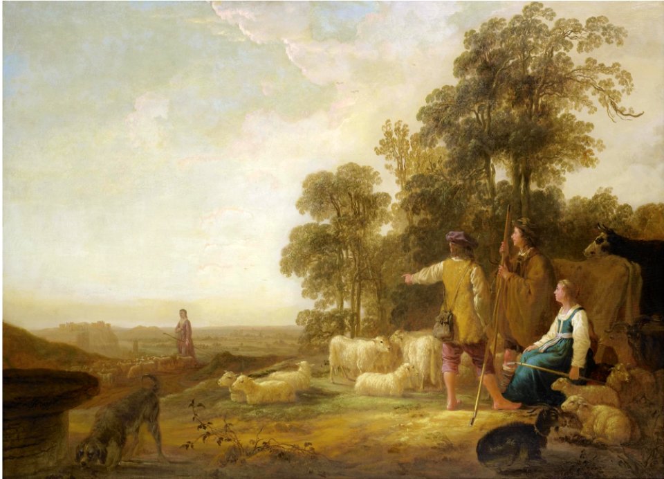 Aelbert Cuyp - Landscape with Shepherds and Shepherdesses 5411
