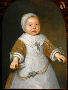 Aelbert Cuyp - Portrait of a girl from the Van der Burch family