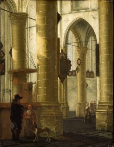 Aelbert Cuyp - Interior of the Grote Kerk, Dordrecht Cat1181