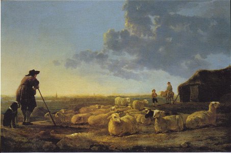 Aelbert Cuyp - Schafherde auf der Weide - 1645-55