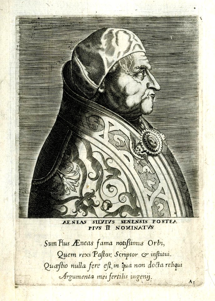 Aeneas Silvius Senensis Postea Pius II Nominatus (BM 1925,1117.76)