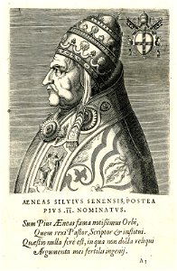 Aeneas Sylvius Senensis, postea Pius II. nominatus. (BM 1864,0309.33)