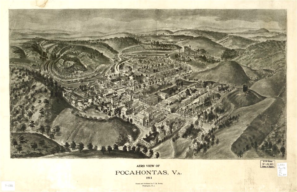 Aero view of Pocahontas, Va. 1911 LOC gm71005382