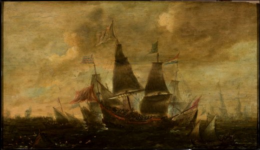 Aert Anthonisz. - Sea battle - M.Ob.1742 MNW - National Museum in Warsaw