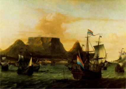 Aernout Smit Table Bay, 1683 William Fehr Collection Cape Town. Free illustration for personal and commercial use.
