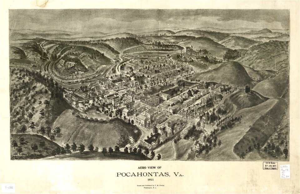 Aero view of Pocahontas, Va. 1911 LOC gm71005382
