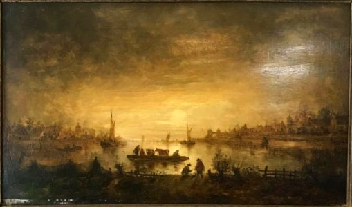 Aert van der Neer - A Cattle Ferry