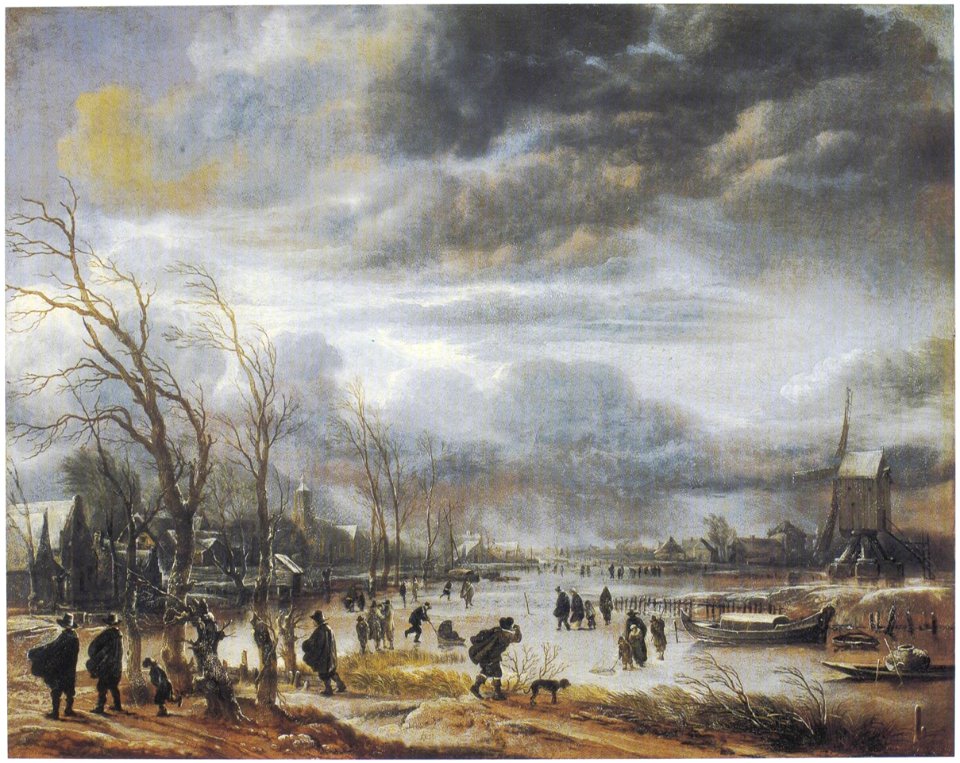 Aert van der Neer - Winter Landscape